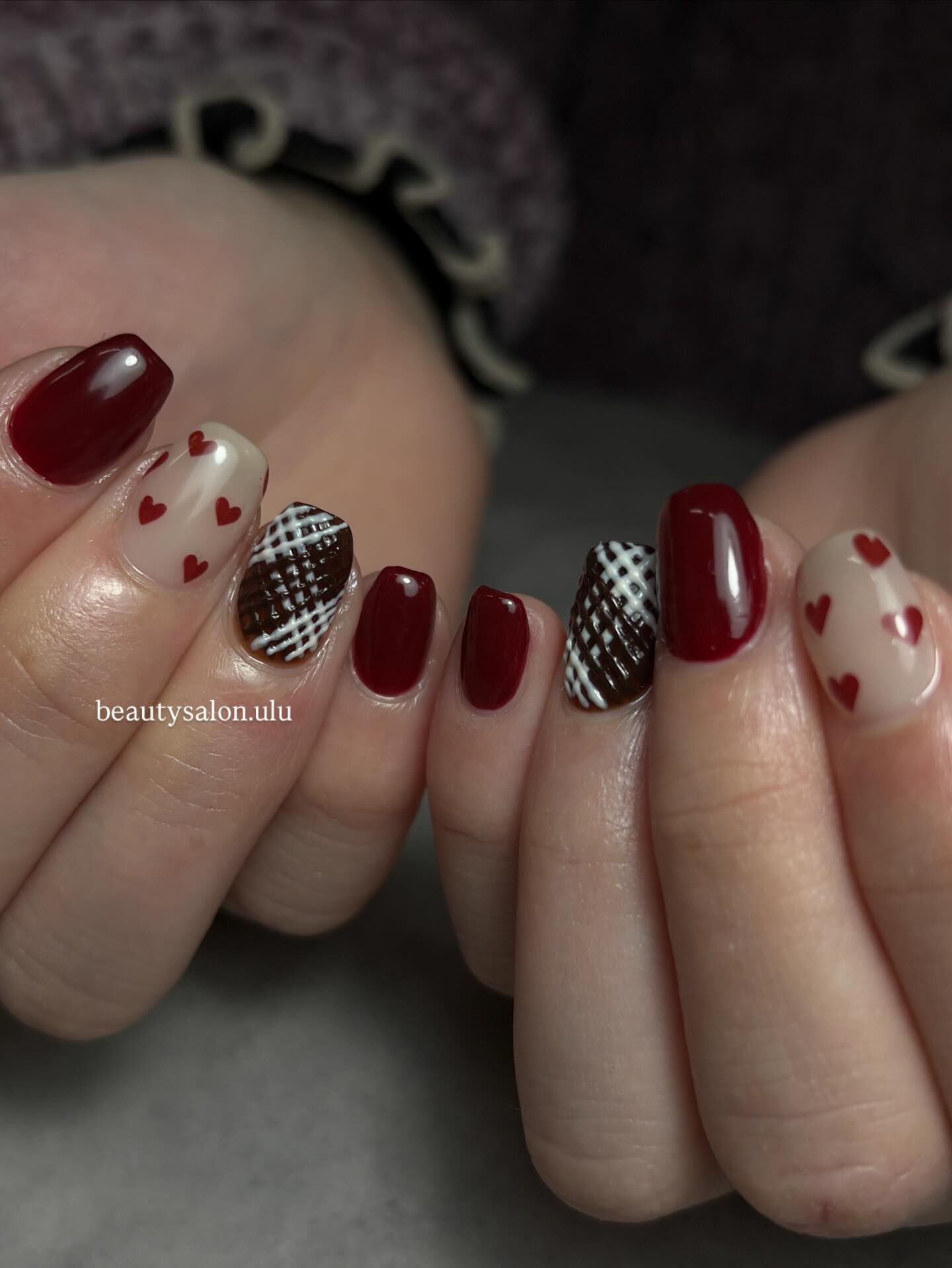 Valentine nailෆ‪.*･ﾟ