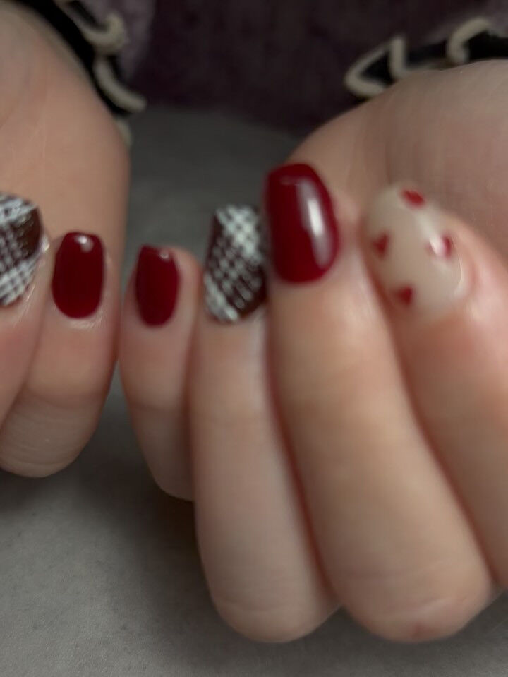 Valentine nailෆ‪.*･ﾟ